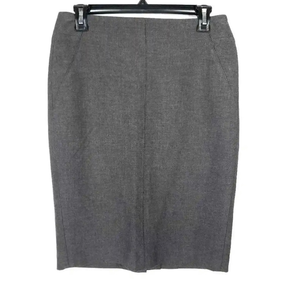 LOFT Classic Gray Straight Pencil Skirt Size 8 Work Office Business Professional